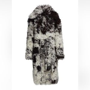 Proenza Schouler speckled shearling coat
